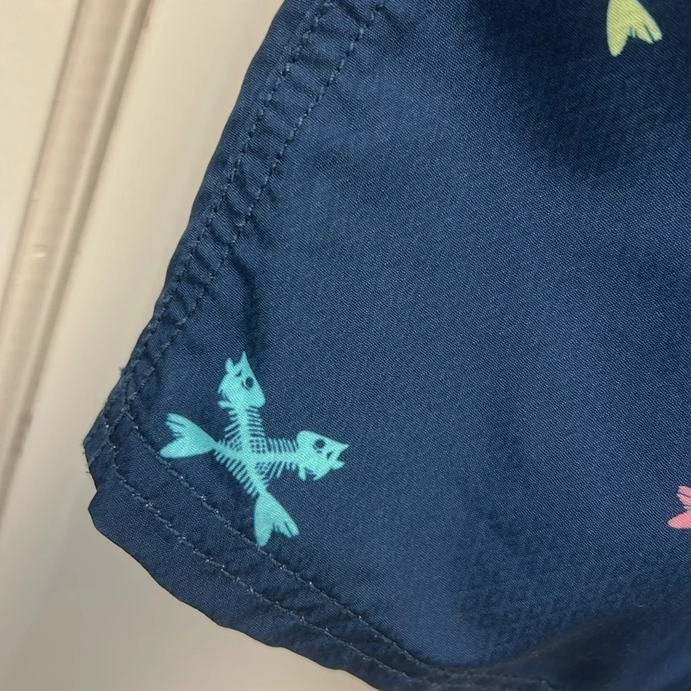 Vineyard Vines Men’s Fishbone Board Shorts Swim Trunks Blue Size 34”